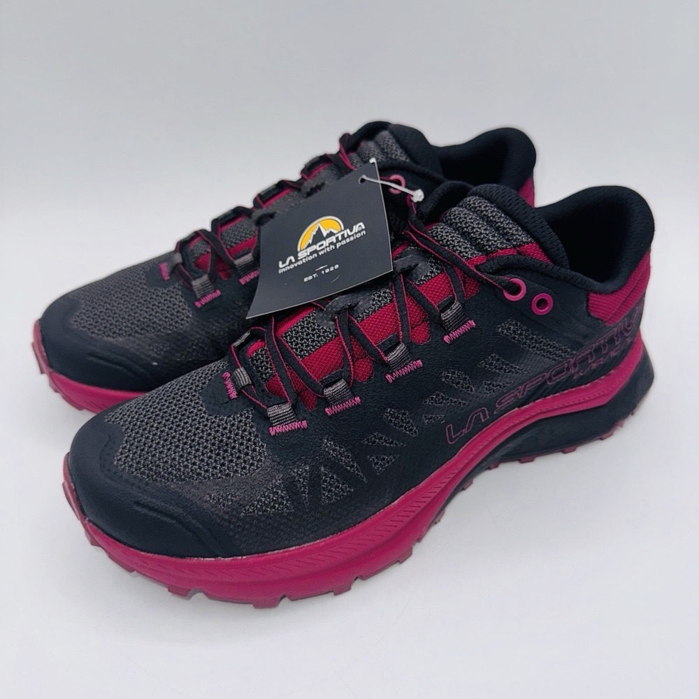 La Sportiva Karacal Trail Running Sneakers Women's Size 7 Black Pink Ortholite - Picture 16 of 16